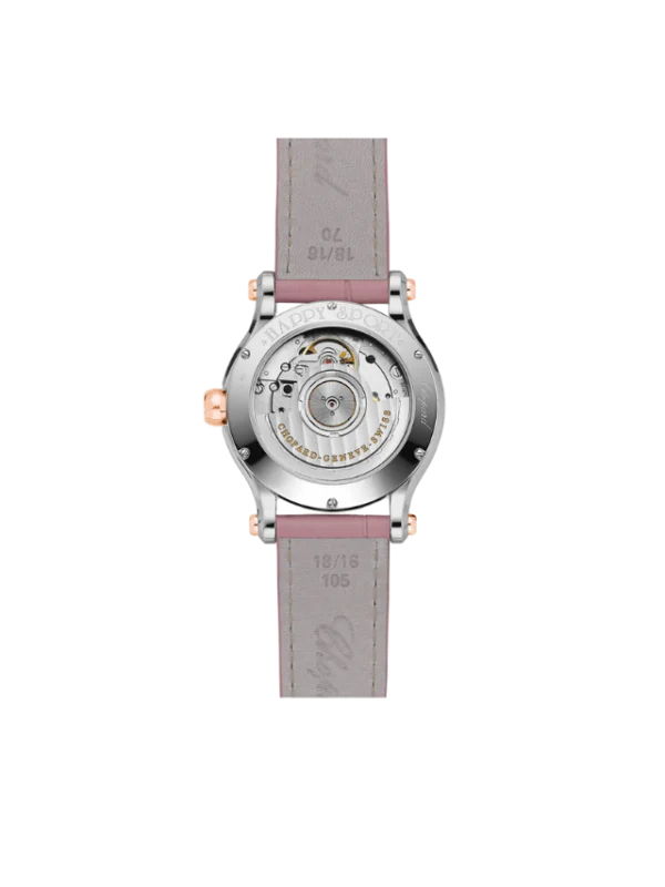 Pink Mother-Of-Pearls CHOPARD HAPPY SPORT AUTOMATIC 36MM LADIES WATCH - Time Avenue