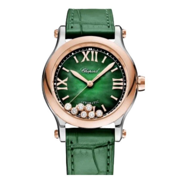 CHOPARD HAPPY SPORT AUTOMATIC 36MM LADIES WATCH 278578-6002 - Time Avenue