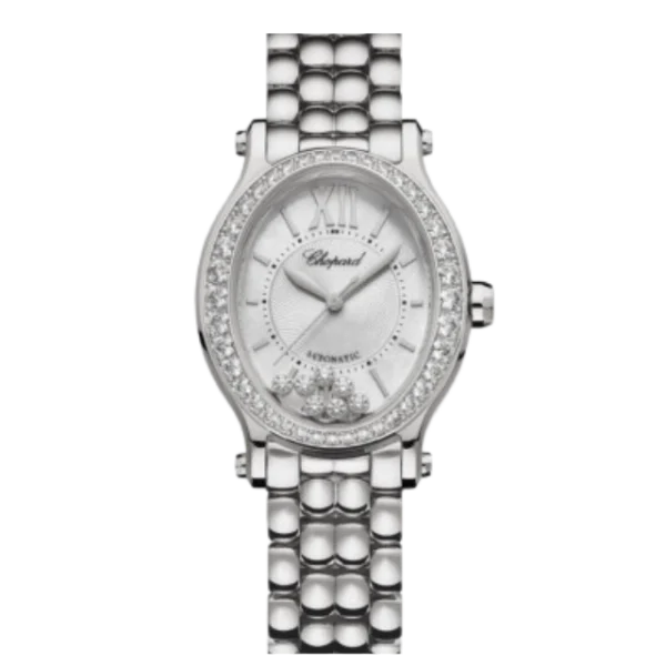 CHOPARD HAPPY SPORT OVAL AUTOMATIC LADIES WATCH - Time Avenue