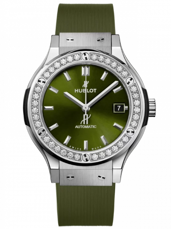 Hublot Classic Fusion Titanium Green Diamonds 565.NX.8970.RX.1204