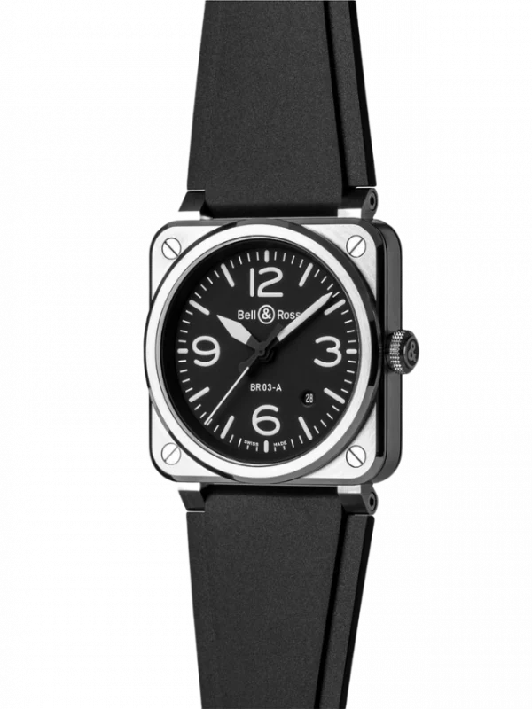 BR 03 Black Steel 41 mm BR03A-BL-STSRB