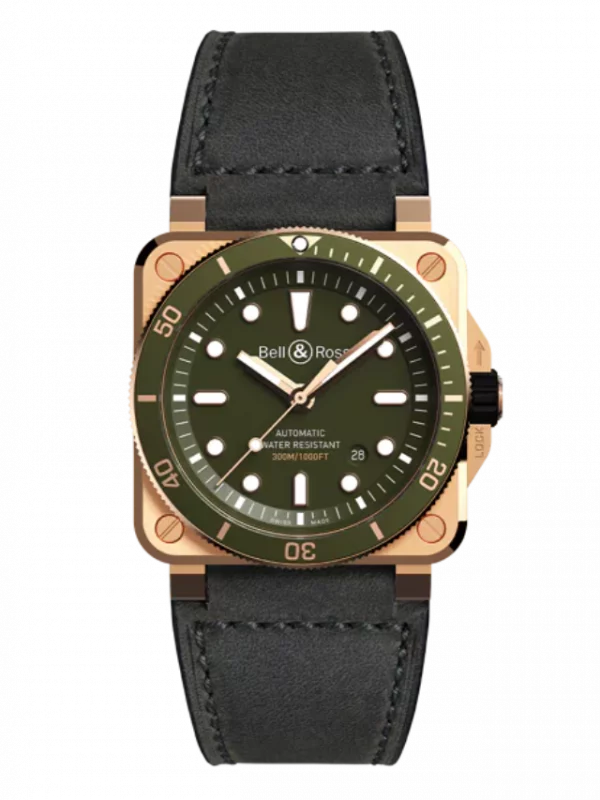 Br 03-92 Diver Green Bronze BR0392-D-G-BRSCA