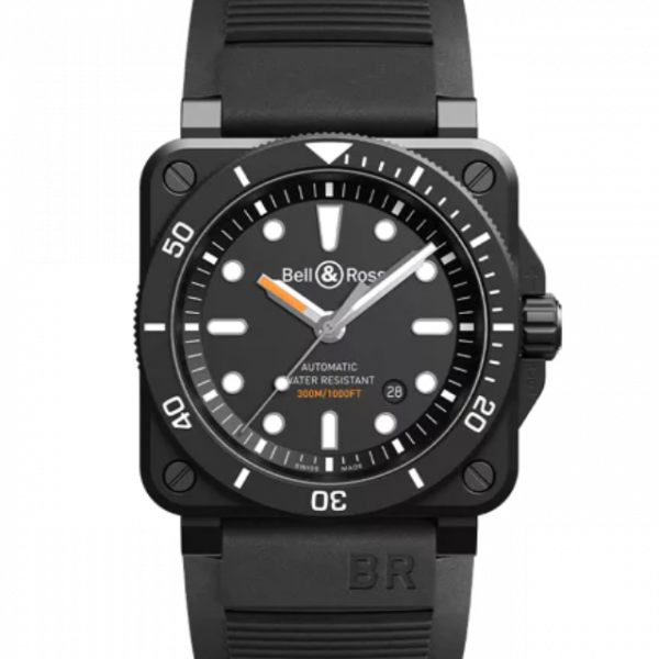 Br-03 Diver Black Matte BR0392-D-BL-CESRB