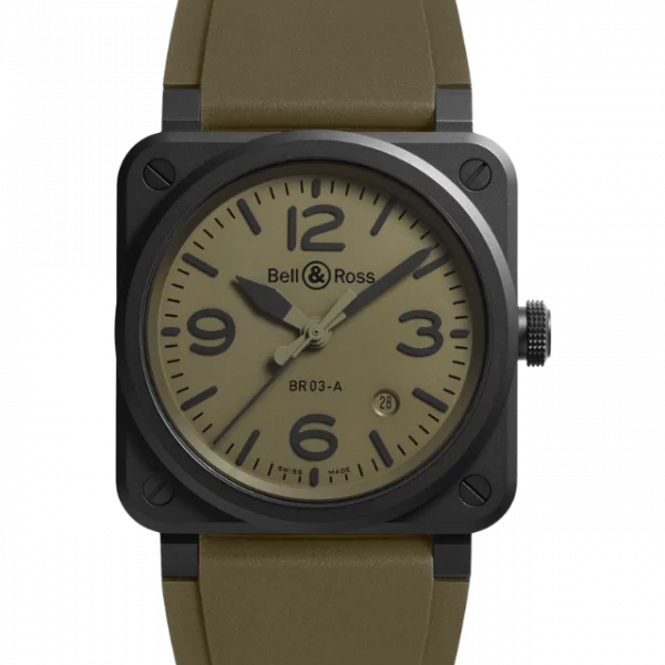 New BR 03 Military Ceramic 41 mm BR03A-MIL-CESRB