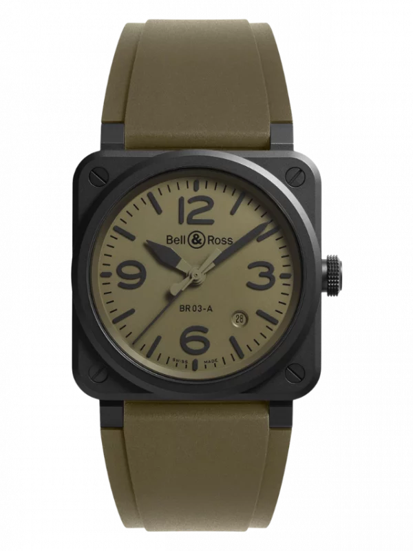 New BR 03 Military Ceramic 41 mm BR03A-MIL-CESRB