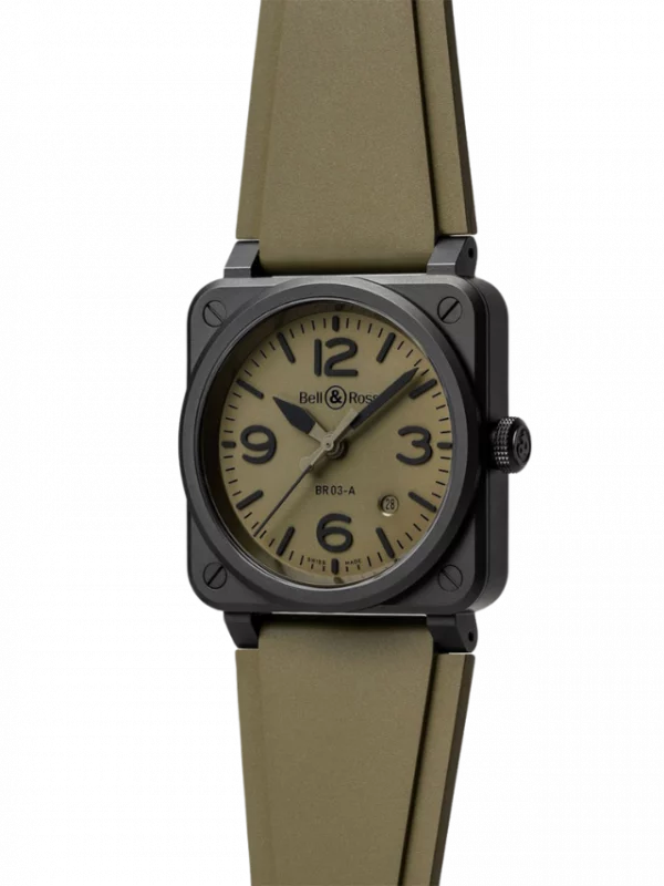 New BR 03 Military Ceramic 41 mm BR03A-MIL-CESRB