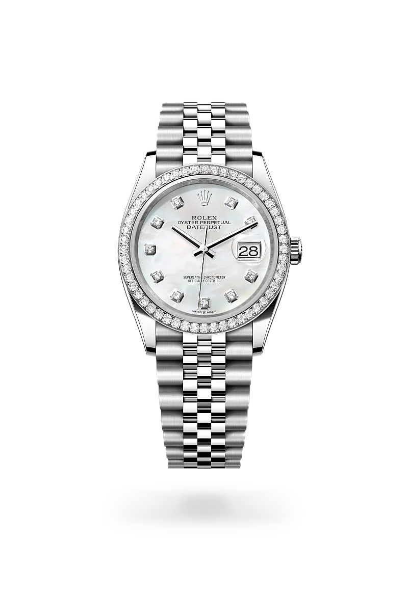 Rolex Datejust in White Rolesor - combination of Oystersteel and white gold, M126284RBR-0011 - Time Avenue