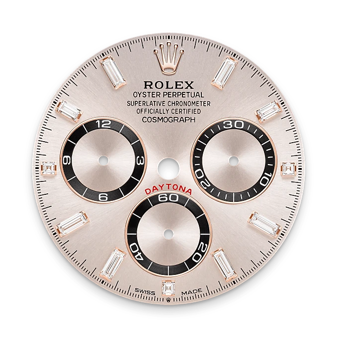 Rolex Cosmograph Daytona in 18 ct Everose gold with lugs set with diamonds, M126535TBR-0002 - Time Avenue