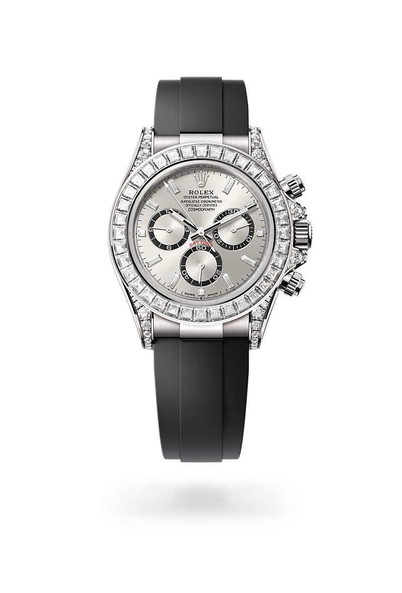 Rolex Cosmograph Daytona in 18 ct white gold with lugs set with diamonds, M126539TBR-0002 - Time Avenue