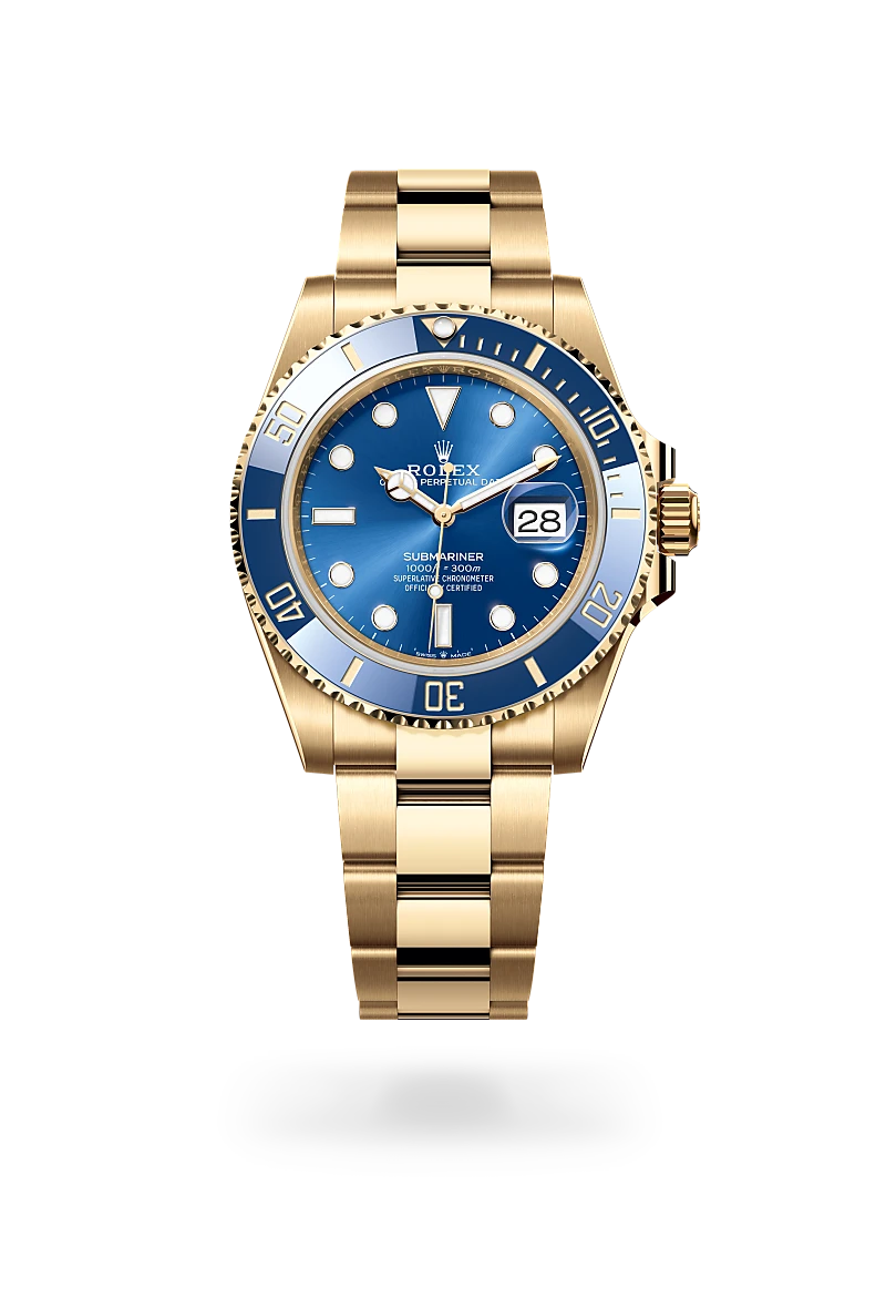 Rolex Submariner in 18 ct yellow gold, M126618LB-0002 - Time Avenue