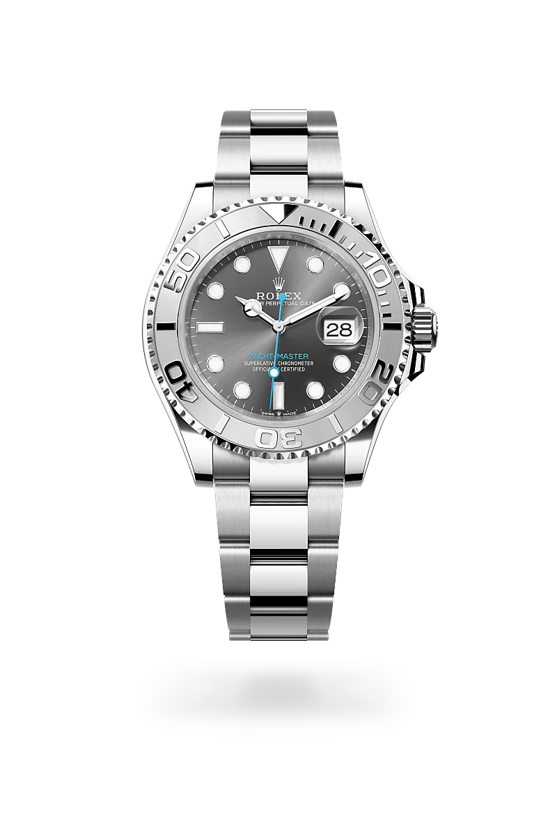 Rolex Yacht-Master in Rolesium - combination of Oystersteel and platinum, M126622-0001 - Time Avenue