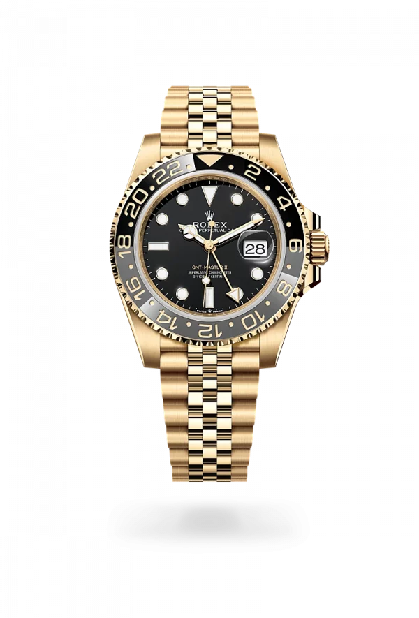 Rolex GMT-Master II in 18 ct yellow gold, M126718GRNR-0001 - Time Avenue