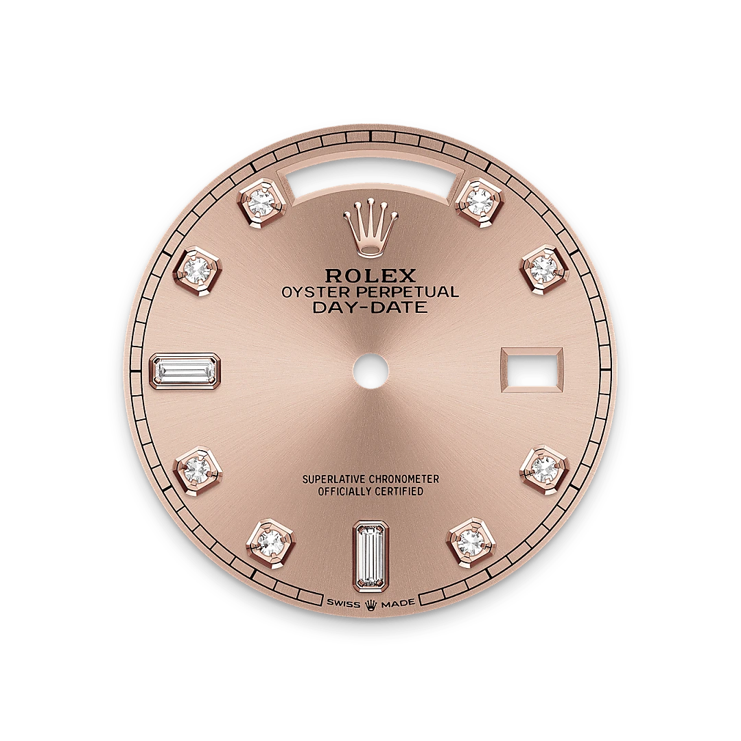 Rolex Day-Date in 18 ct Everose gold, M128235-0009 - Time Avenue