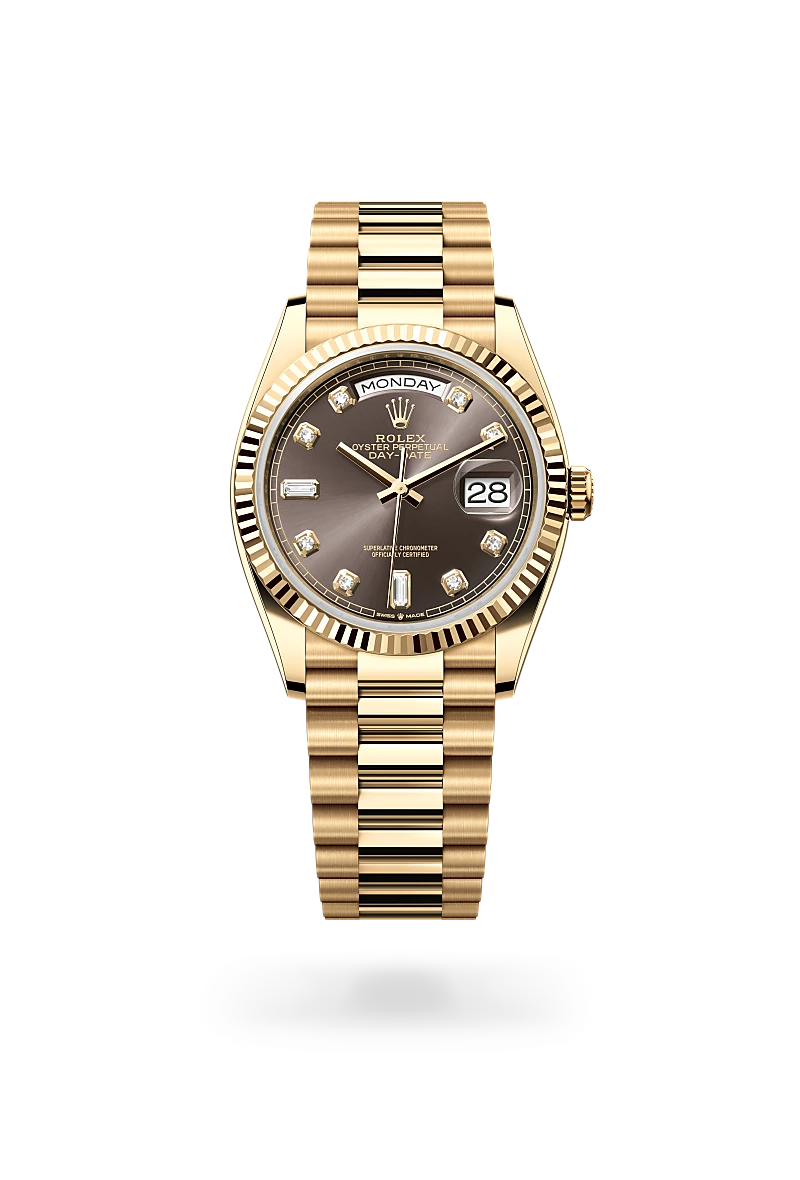 Rolex Day-Date in 18 ct yellow gold, M128238-0022 - Time Avenue