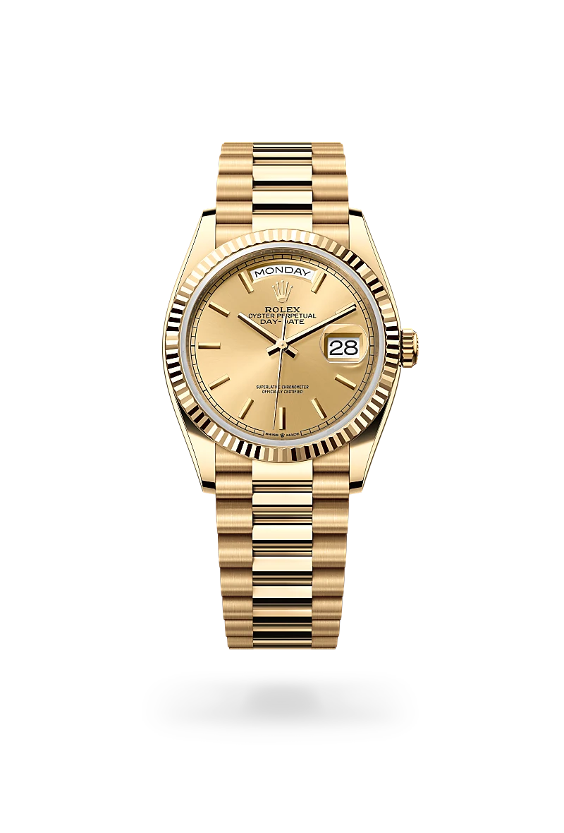 Rolex Day-Date in 18 ct yellow gold, M128238-0045 - Time Avenue