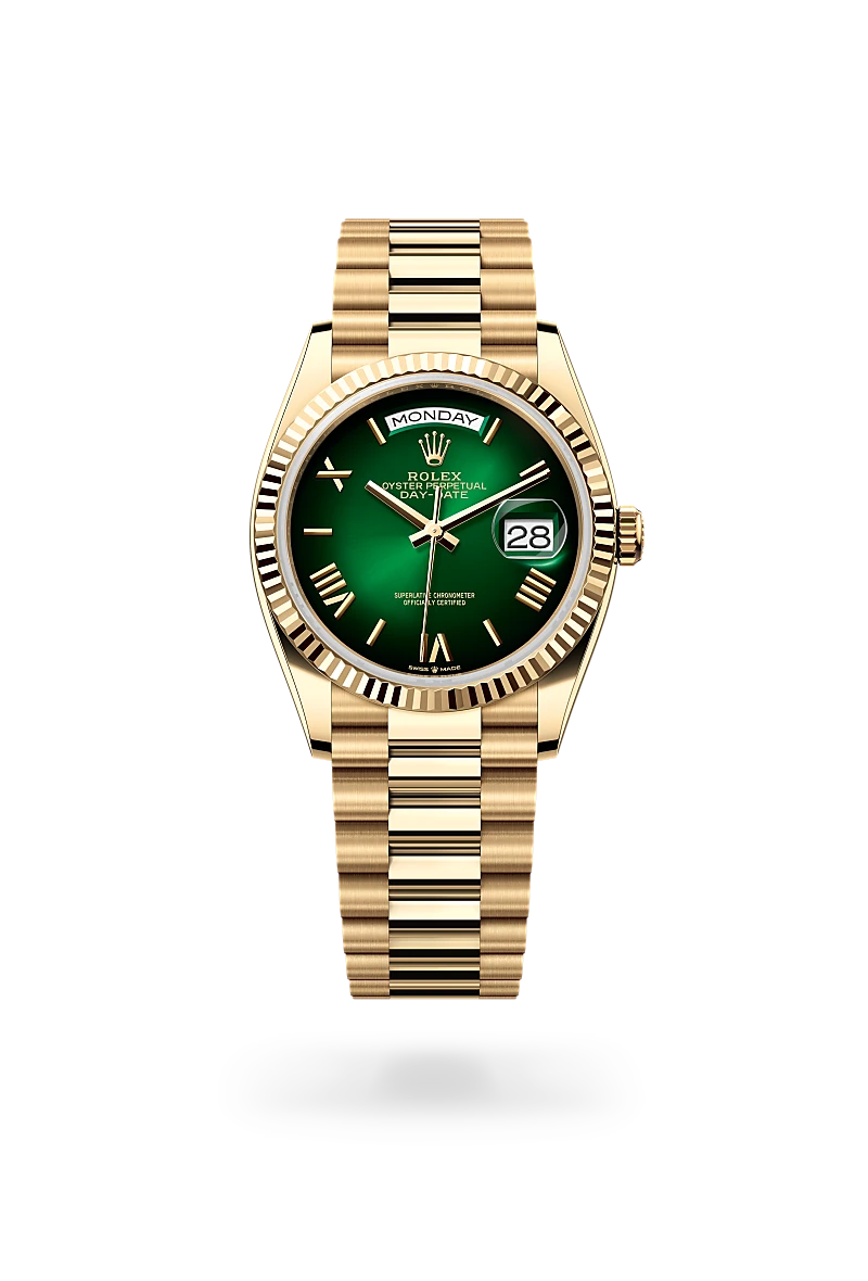 Rolex Day-Date in 18 ct yellow gold, M128238-0118 - Time Avenue