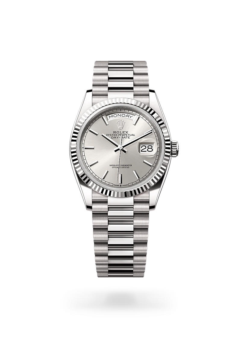 Rolex Day-Date in 18 ct white gold, M128239-0005 - Time Avenue