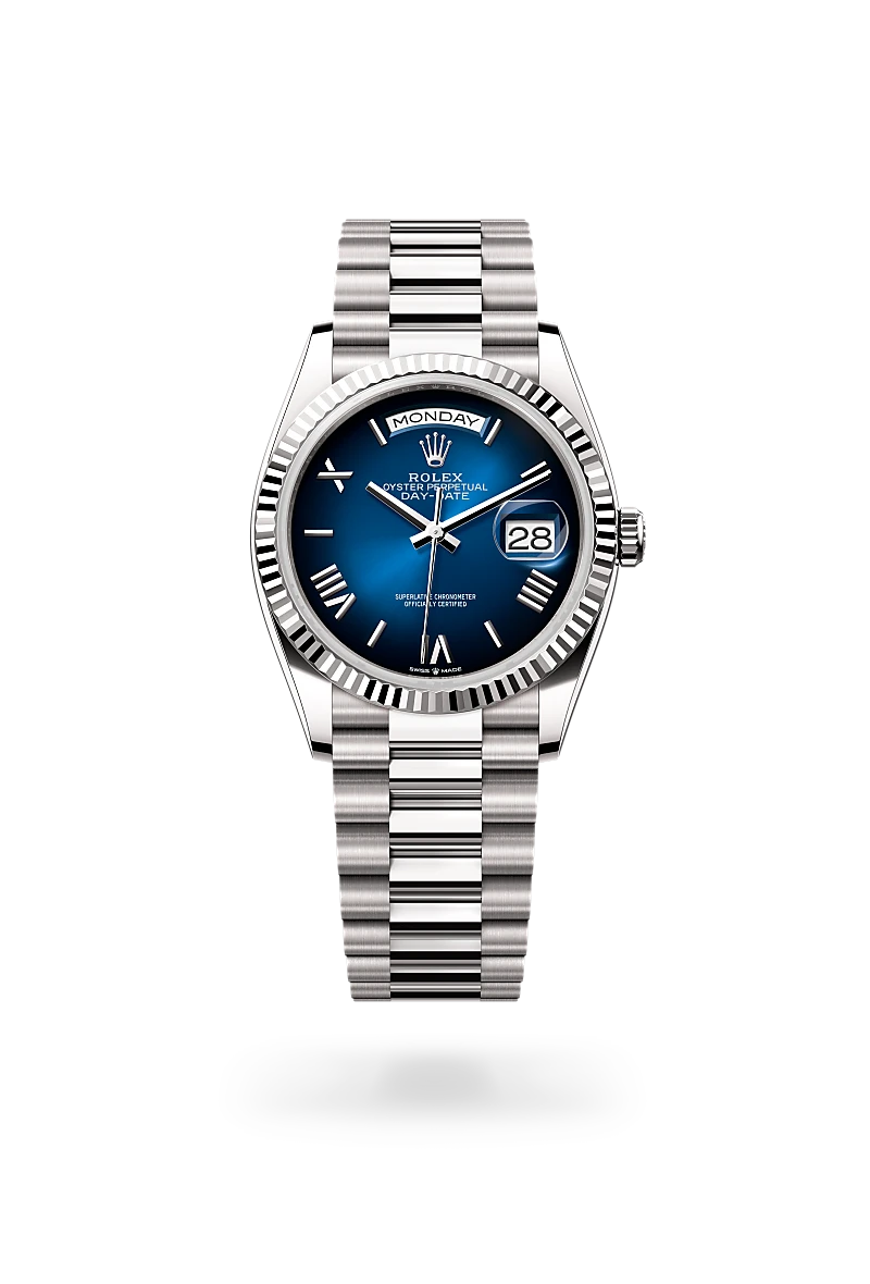 Rolex Day-Date in 18 ct white gold, M128239-0063 - Time Avenue