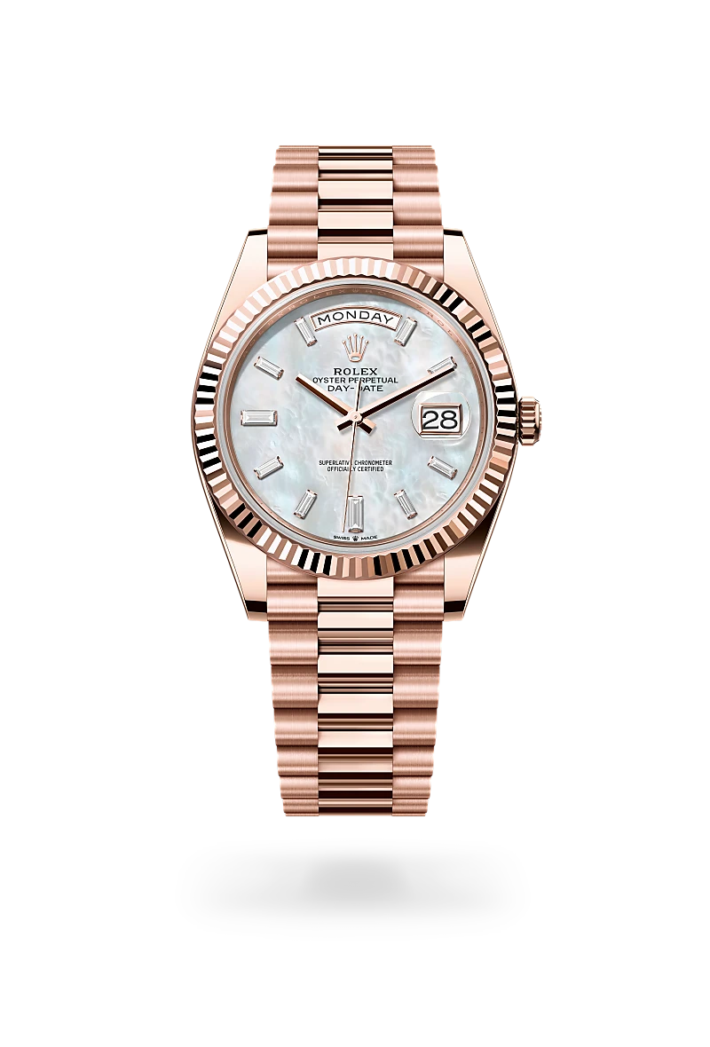 Rolex Day-Date in 18 ct Everose gold, M228235-0056 - Time Avenue