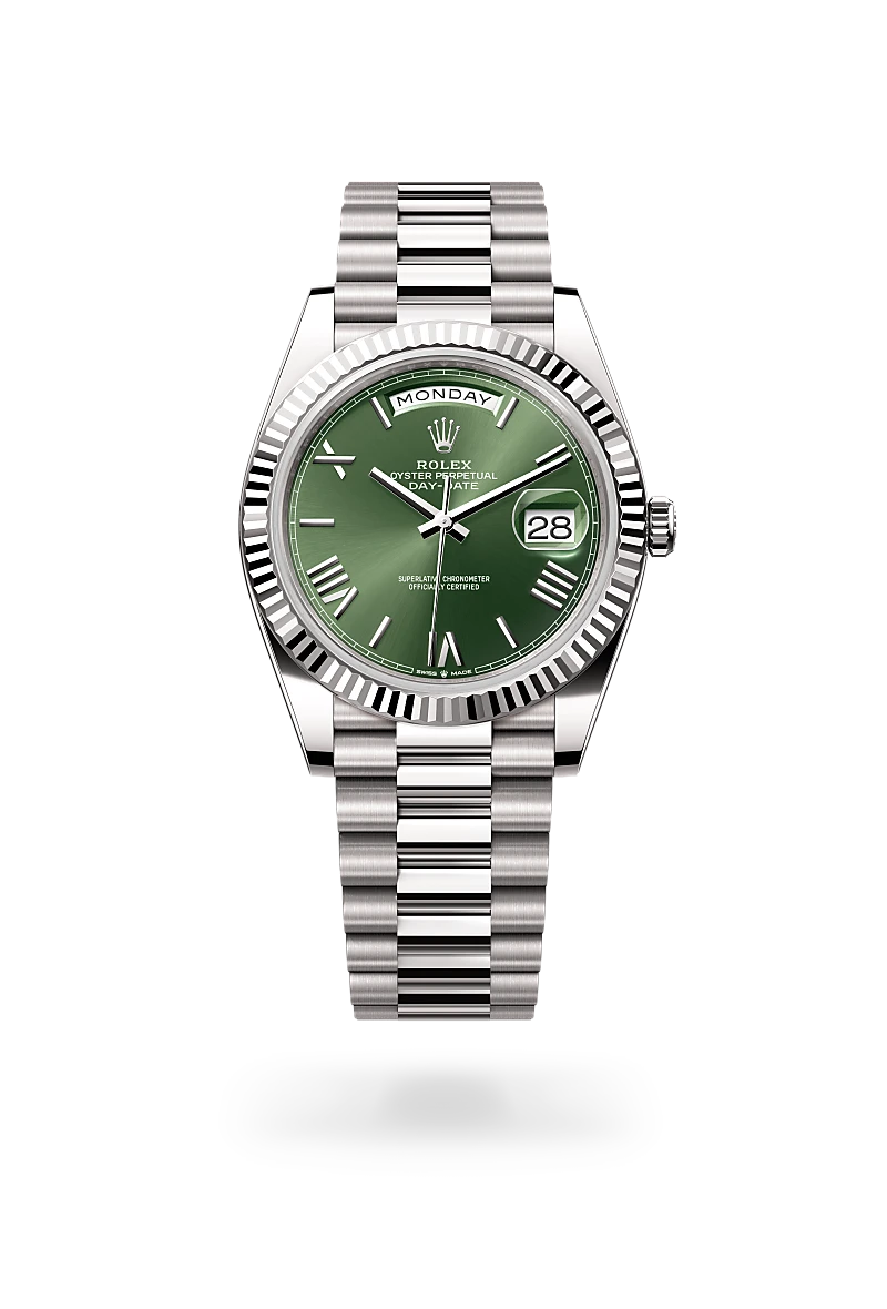 Rolex Day-Date in 18 ct white gold, M228239-0033 - Time Avenue