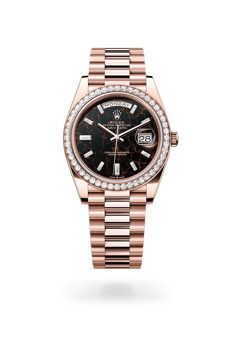 Rolex Day-Date in 18 ct Everose gold, M228345RBR-0016 - Time Avenue