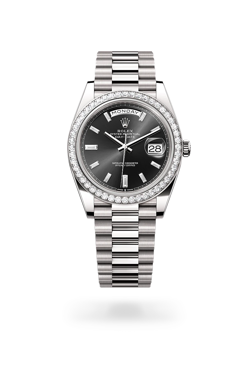 Rolex Day-Date in 18 ct white gold, M228349RBR-0003 - Time Avenue