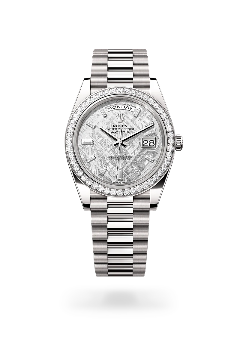 Rolex Day-Date in 18 ct white gold, M228349RBR-0040 - Time Avenue