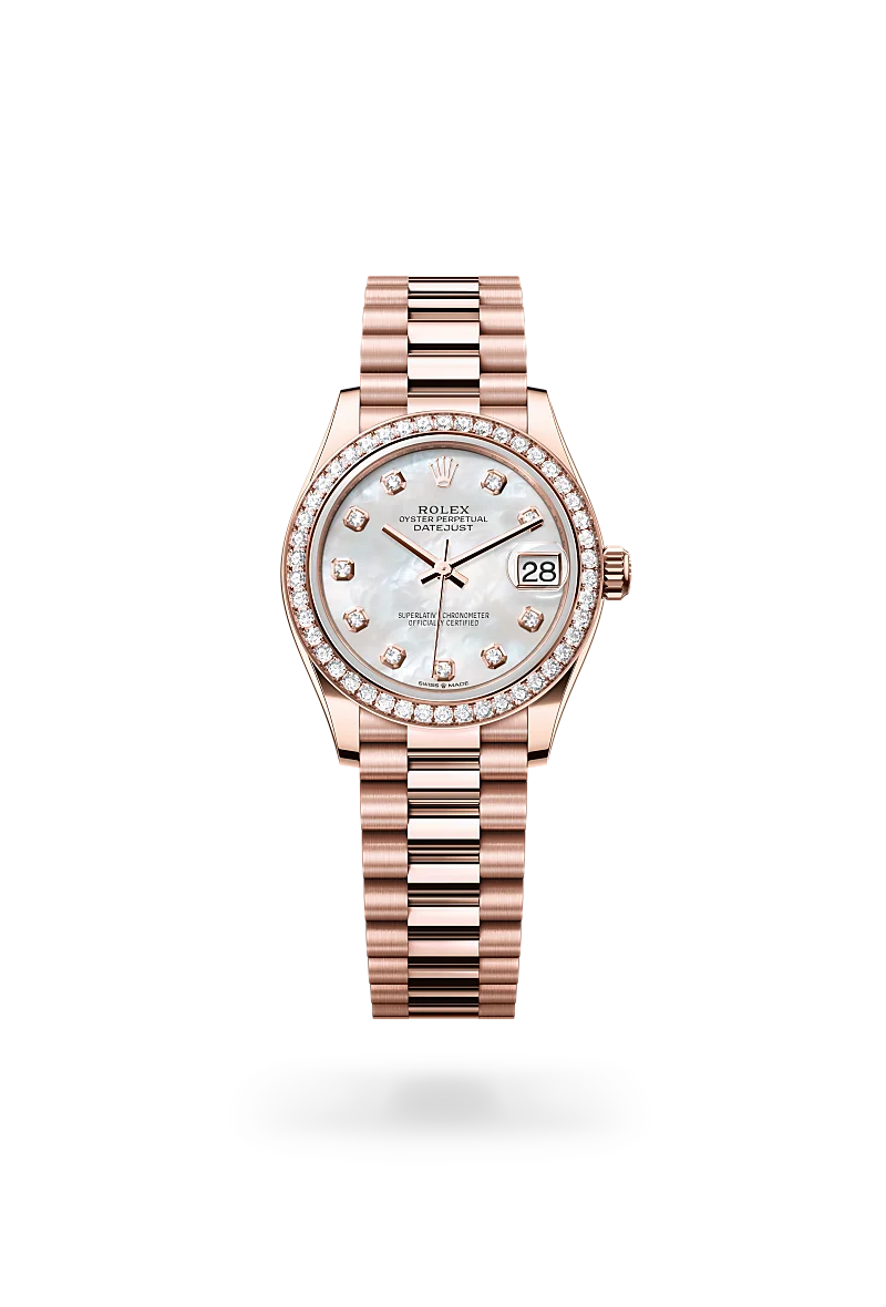 Rolex Datejust in 18 ct Everose gold, M278285RBR-0005 - Time Avenue