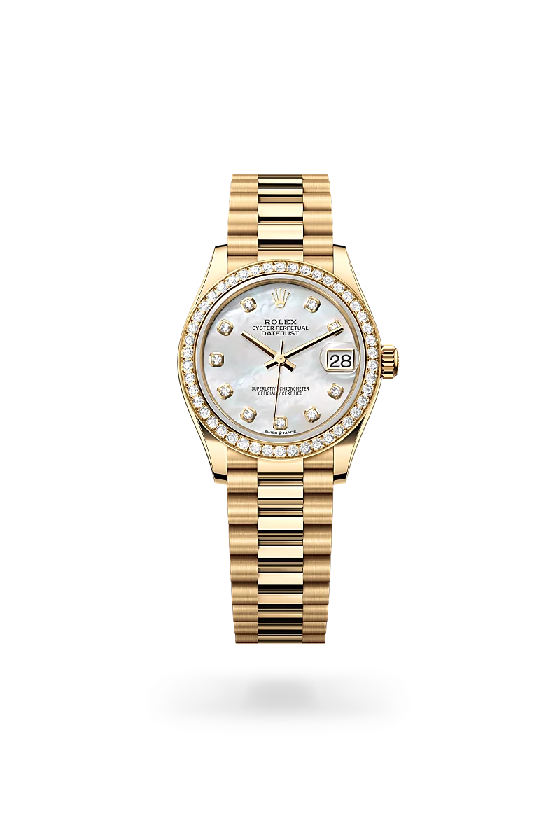 Rolex Datejust in 18 ct yellow gold, M278288RBR-0006 - Time Avenue