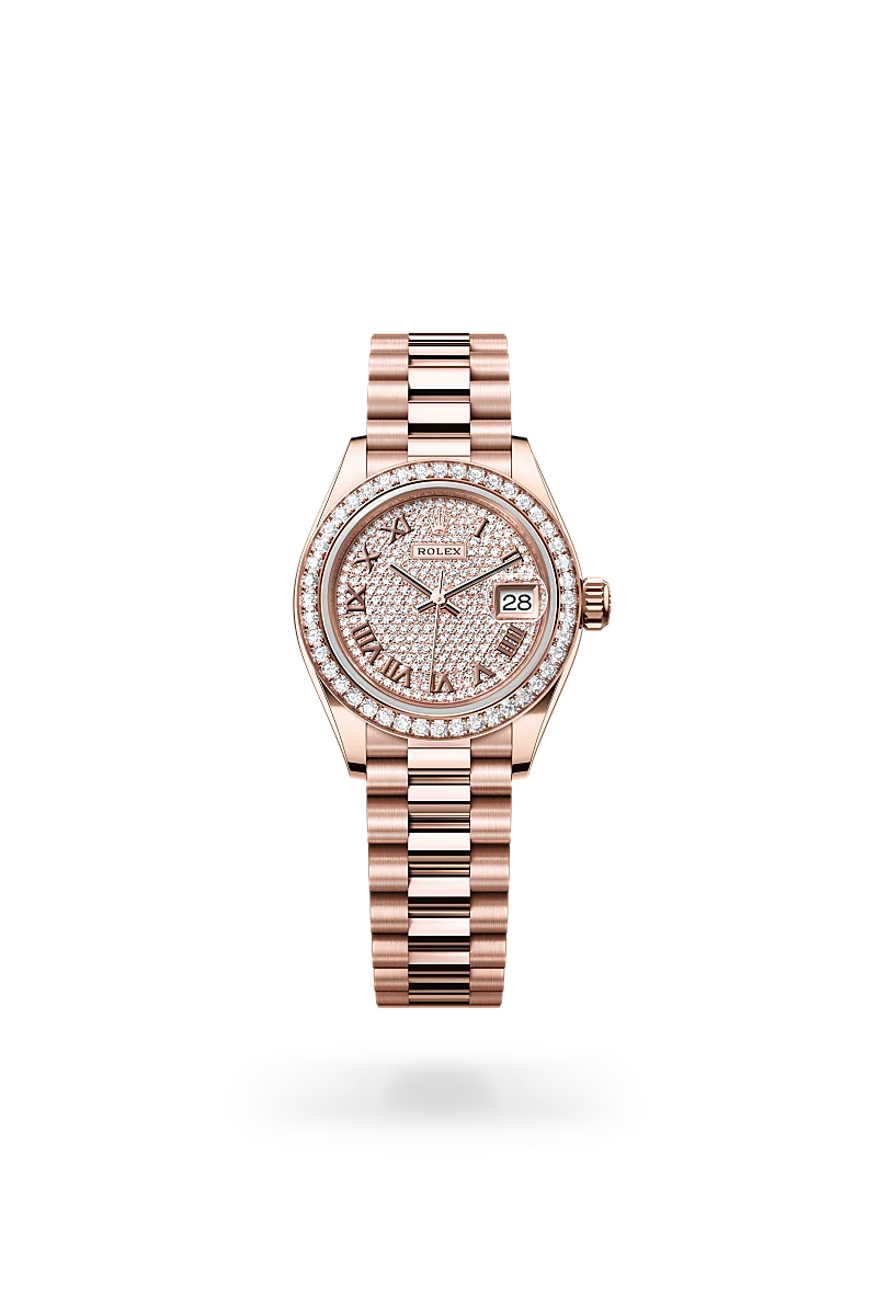 Rolex Lady-Datejust in 18 ct Everose gold, M279135RBR-0021 - Time Avenue