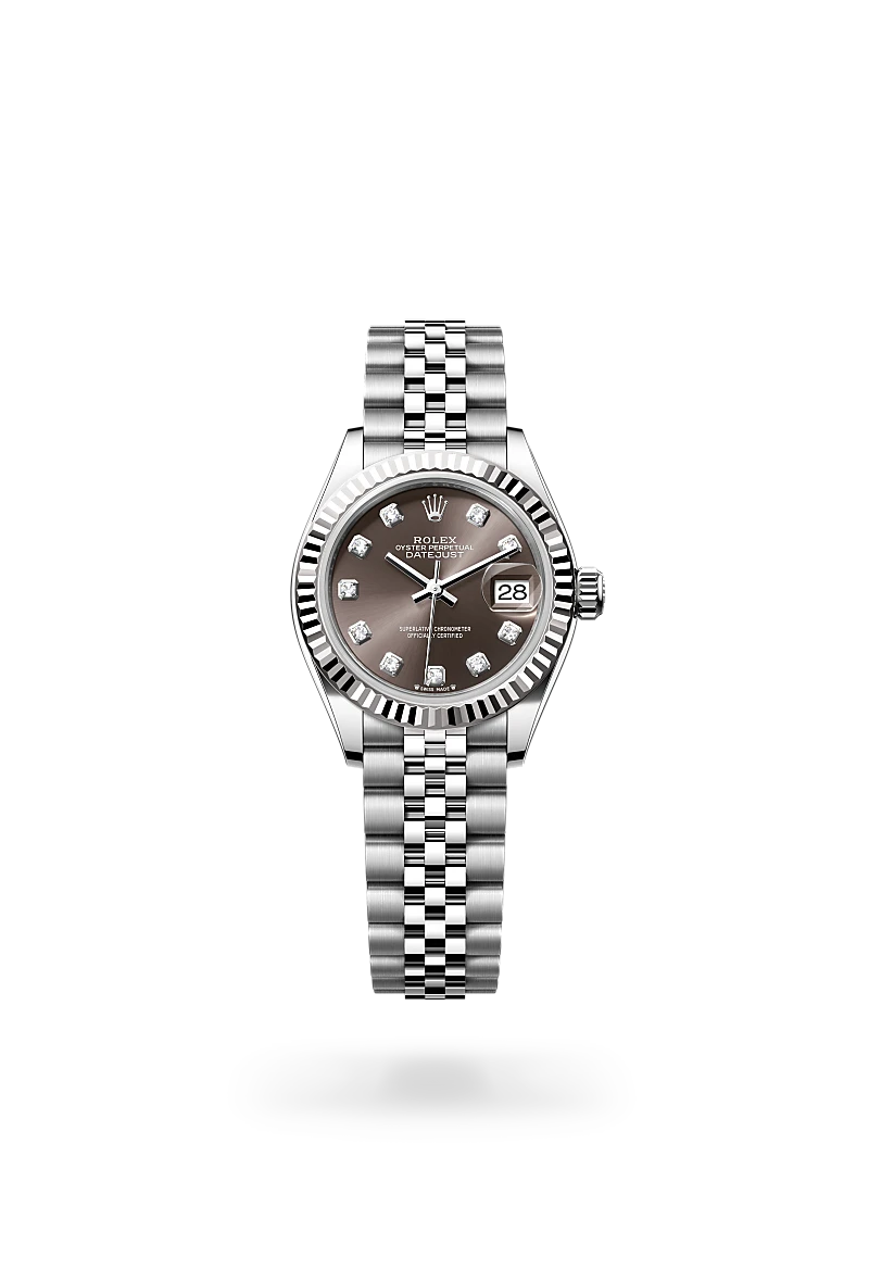 Rolex Lady-Datejust in White Rolesor - combination of Oystersteel and white gold, M279174-0015 - Time Avenue