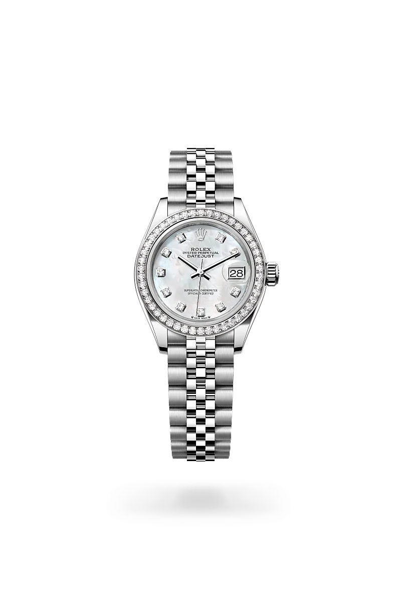 Rolex Lady-Datejust in White Rolesor - combination of Oystersteel and white gold, M279384RBR-0011 - Time Avenue