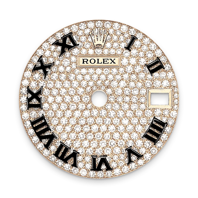 Rolex Lady-Datejust in 18 ct yellow gold with case sides and lugs set with diamonds, M279458RBR-0001 - Time Avenue