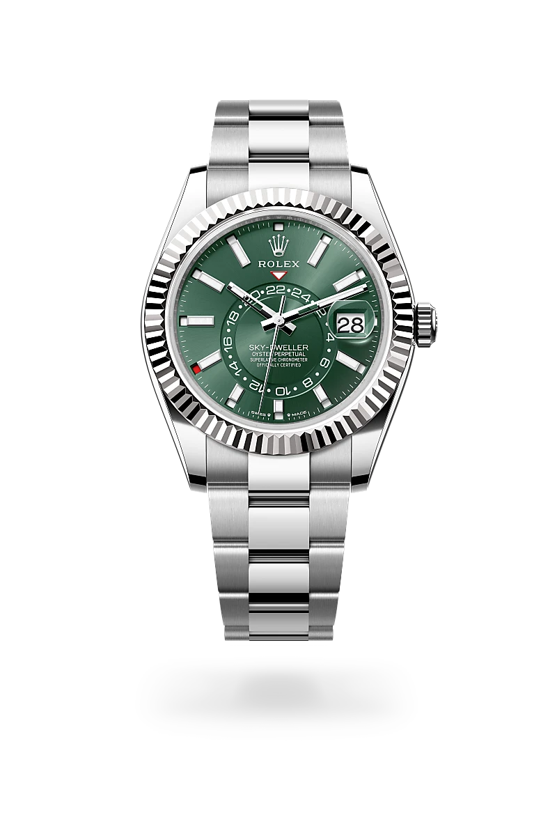 Rolex Sky-Dweller in White Rolesor - combination of Oystersteel and white gold, M336934-0001 - Time Avenue