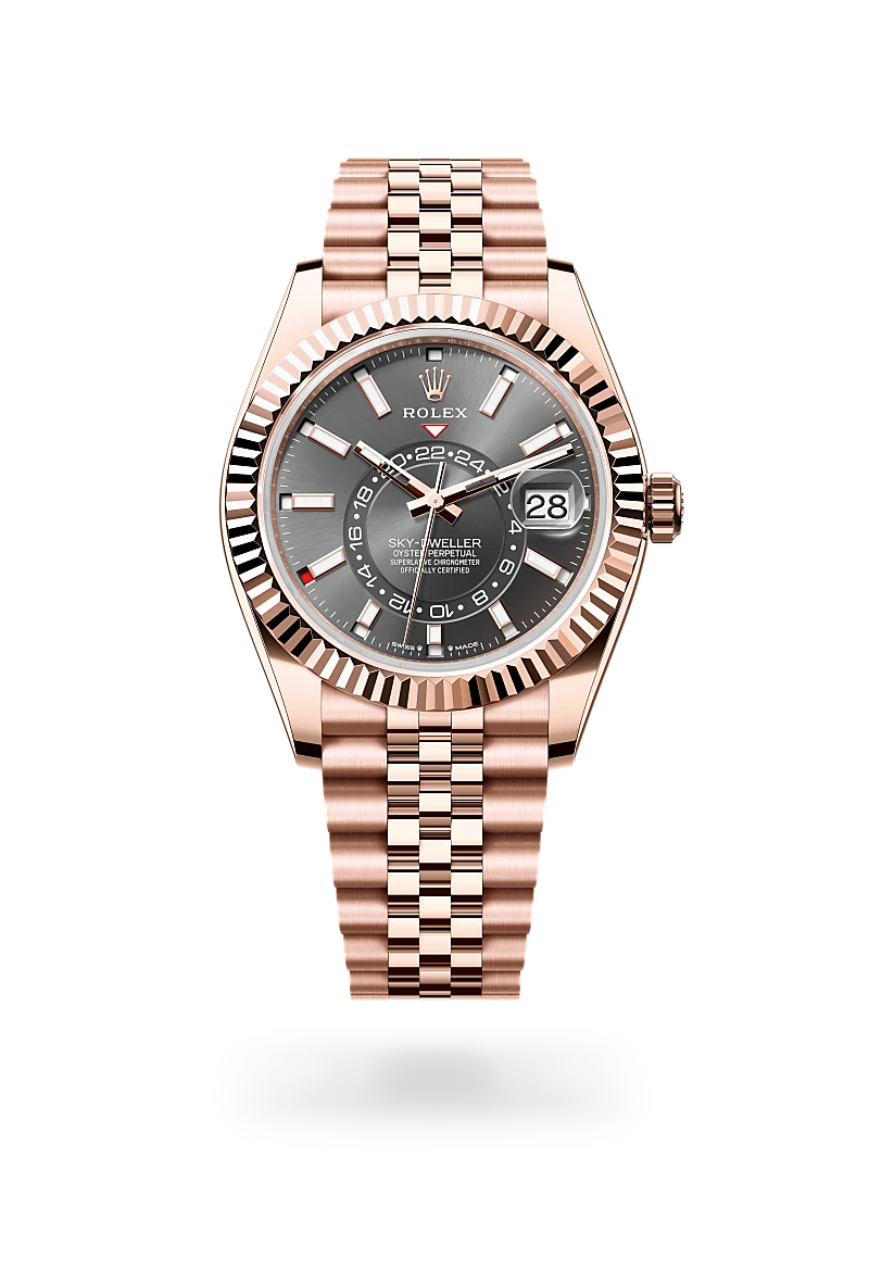 Rolex Sky-Dweller in 18 ct Everose gold, M336935-0008 - Time Avenue