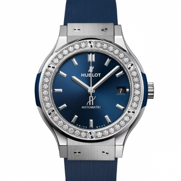 Classic Fusion Titanium Blue Diamonds 565.NX.7170.RX.1204