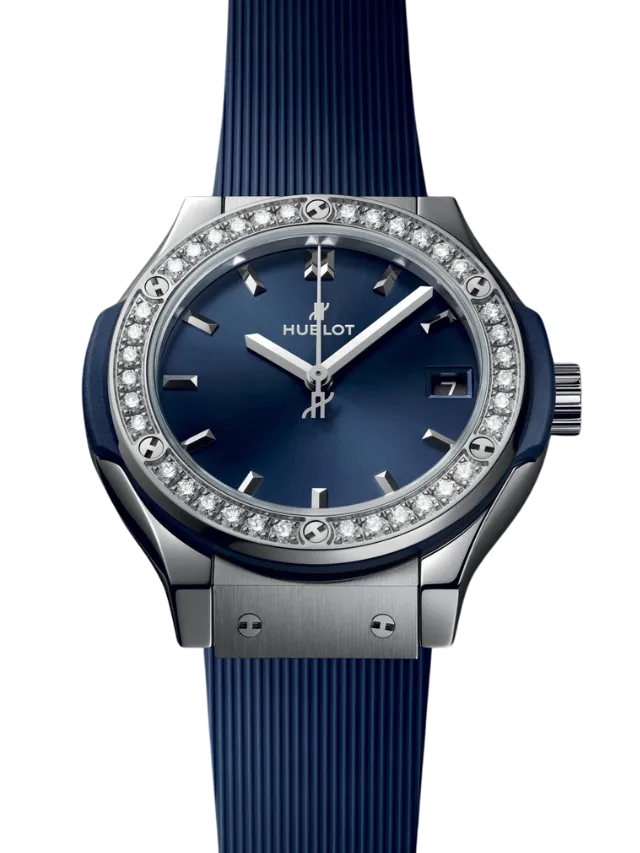 Hublot Titanium Blue Diamonds 581.NX.7170.RX.1104