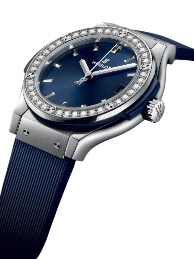 Hublot Titanium Blue Diamonds 581.NX.7170.RX.1104