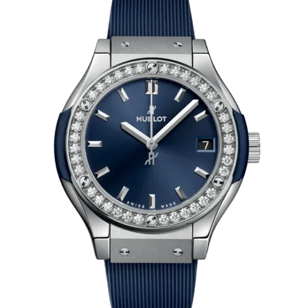 Hublot Titanium Blue Diamonds 581.NX.7170.RX.1104